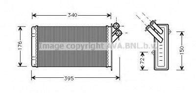 AVA QUALITY COOLING cn6129 -  Теплообменник, отопление салона